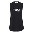 C&M CLASSIC LOGO TANK (BLACK)