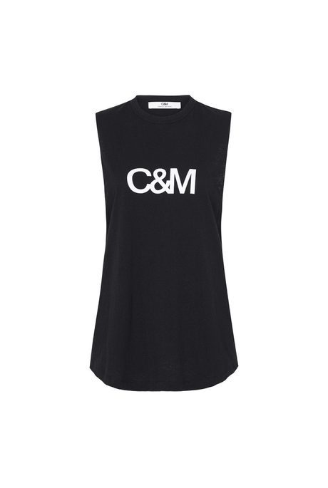 C&M CLASSIC LOGO TANK (BLACK)