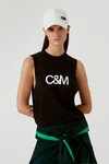 C&M CLASSIC LOGO TANK (BLACK)