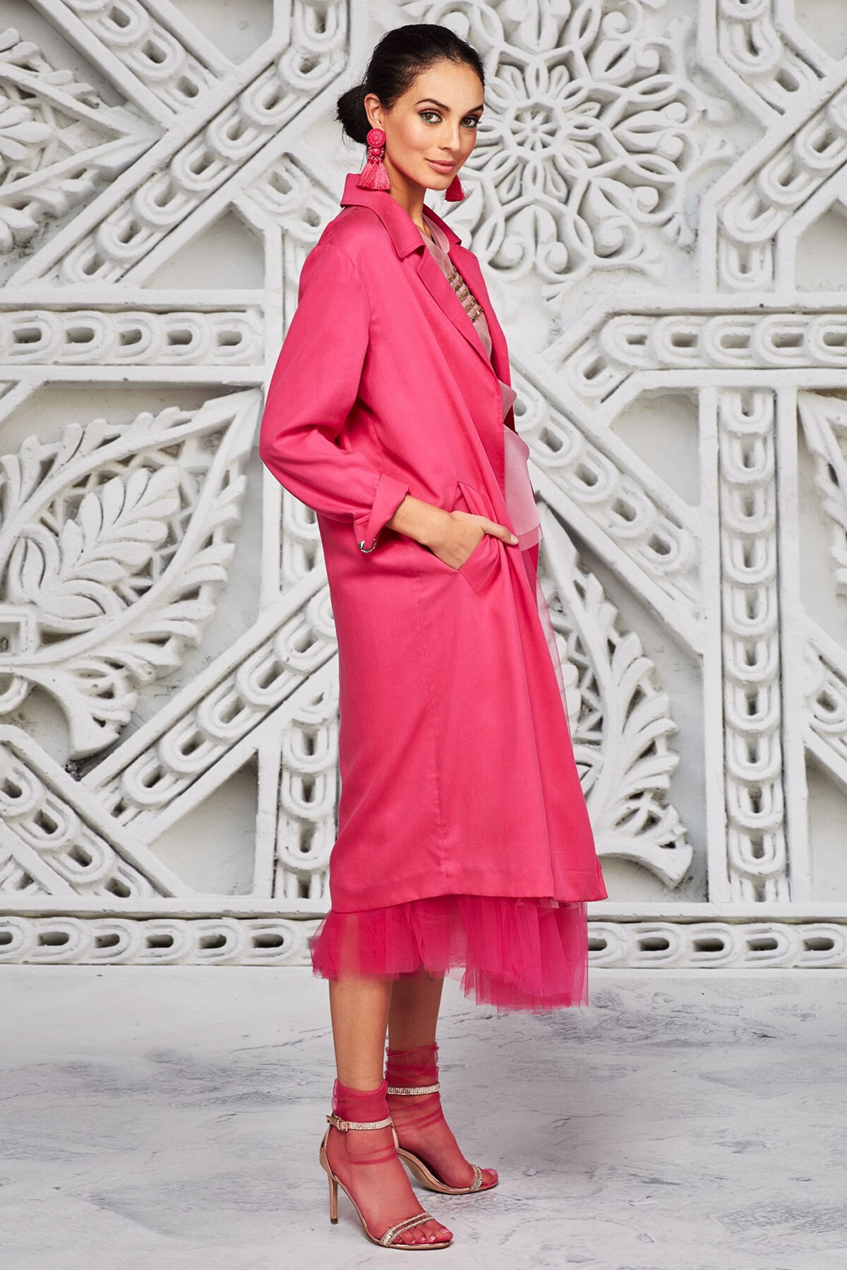 DUSTER TIME COAT HOT PINK TRELISE COOPER SUMMER 19 Boxing Day Sale