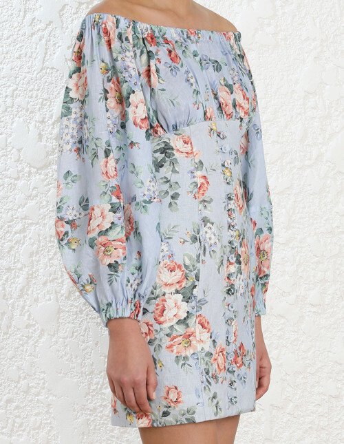 zimmermann bowie off shoulder dress