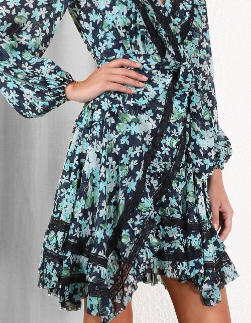 Zimmermann moncur wrap dress hotsell