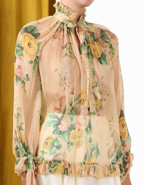 ZIPPY NECKTIE TOP ZIMMERMANN W19 Boxing Day Sale