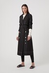 FAITH TOPSTITCH TRENCH