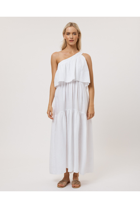 OLYMPIA MAXI DRESS (WHITE)