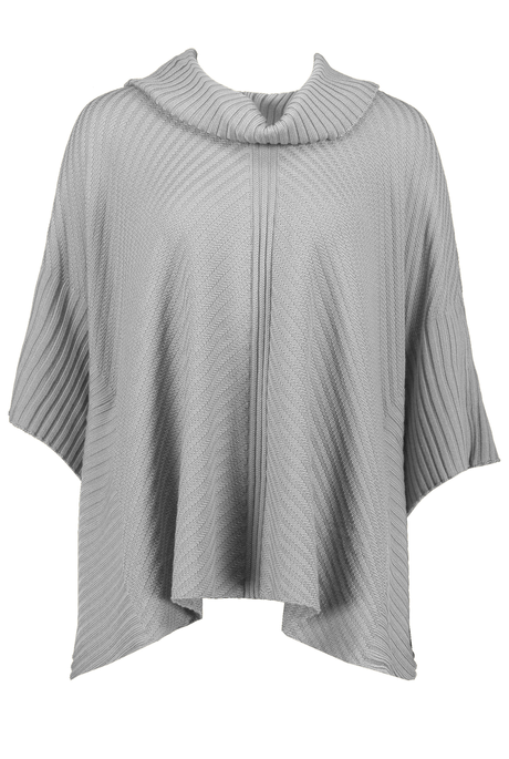 SEAM PONCHO (SOFT GREY)