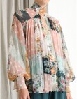 WL SMOCK BLOUSE (PATCHWORK FLORAL)