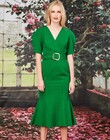 HAVE I TOLD YOU SHAPELY DRESS (GREEN PINSTRIPE)