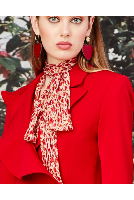 TYING THE KNOT BLOUSE (RED FLORAL)