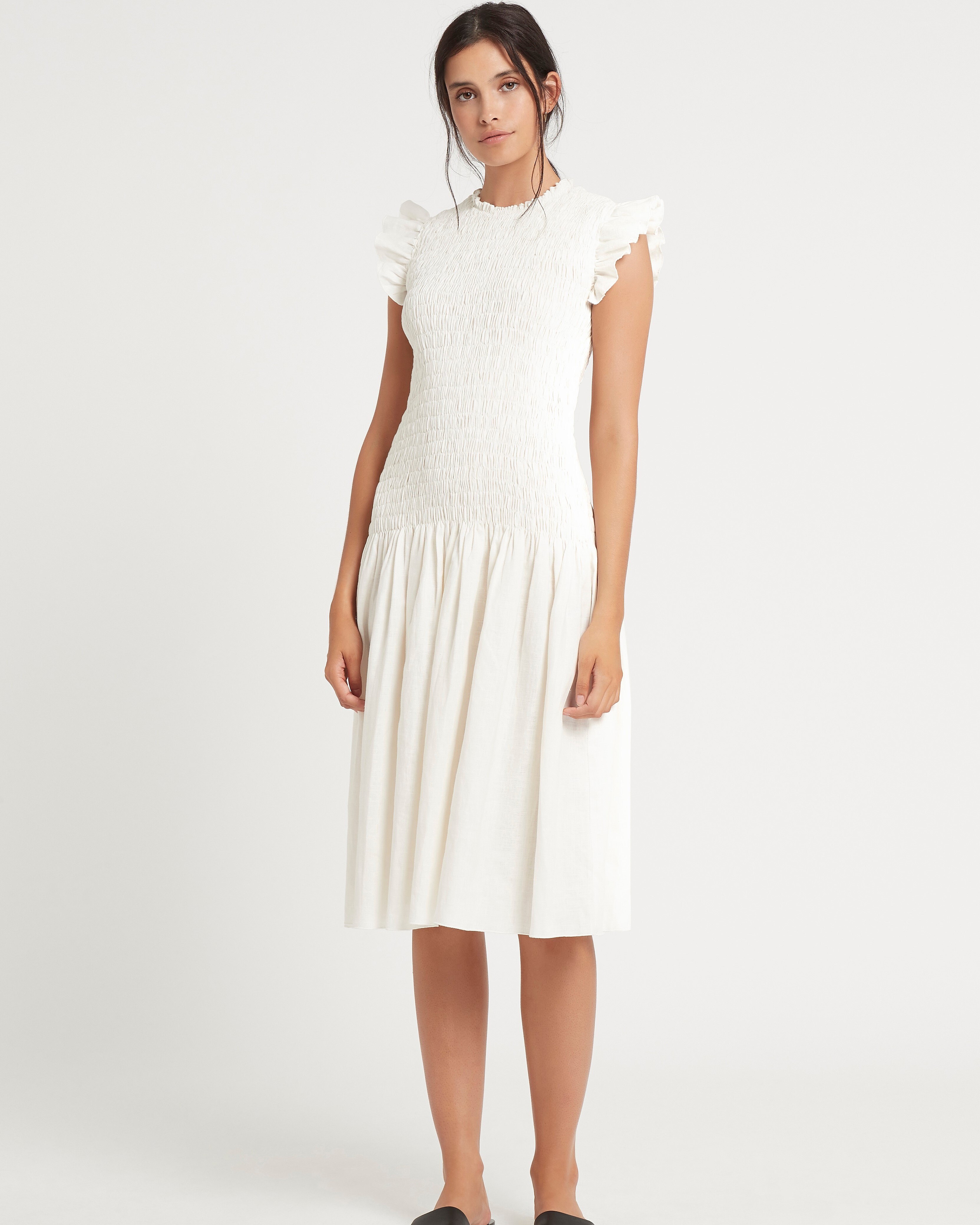 midi dress ivory