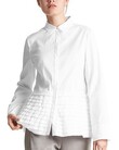 BLOUSE WITH TIERED FLOUNCES