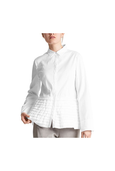 BLOUSE WITH TIERED FLOUNCES