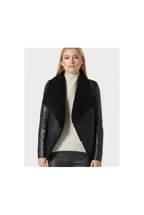 HARPER SHEARLING JACKET (BLACK)