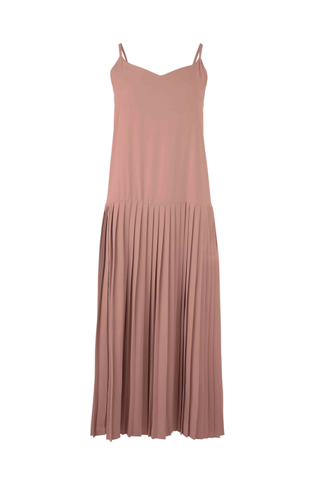 PLEATED LITTLE LIES DRESS (DUSKY ROSE)- TRELISE COOPER W20 Boxing Day Sale