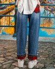 GREAT SCOT! JEANS (DENIM/RED)