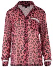 WILD THING BLOUSE (PINK LEOPARD)