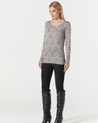 AERIAL SUPERFINE CREW JUMPER (PEBBLE PRINT)