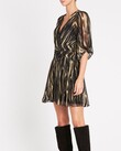 CRAVE YOU DRESS (BLACK/GOLD PRINT)