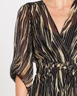 CRAVE YOU DRESS (BLACK/GOLD PRINT)