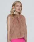 CELINE FOX VEST (NUDE BLUSH)