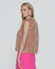 CELINE FOX VEST (NUDE BLUSH)