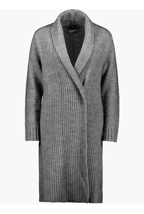 ALPACA RIB COAT (GREY)