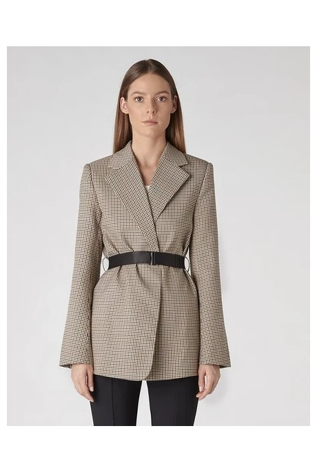 FAE BLAZER (BLACK & BROWN HOUNDSTOOTH)