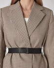 FAE BLAZER (BLACK & BROWN HOUNDSTOOTH)