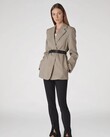 FAE BLAZER (BLACK & BROWN HOUNDSTOOTH)