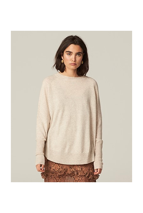 PALOMA CASHMERE SWEATER (OATMEAL)- H BRAND X THERON W20 Boxing Day Sale