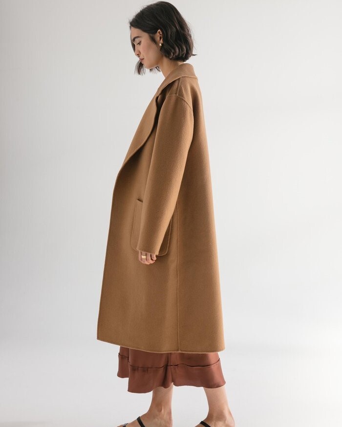 THE MATILDA COAT (CAMEL)- FRIENDS WITH FRANK. W20 Boxing Day Sale