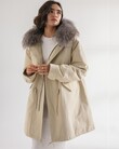 THE ISLA PARKA (SAND/SMOKE GREY)