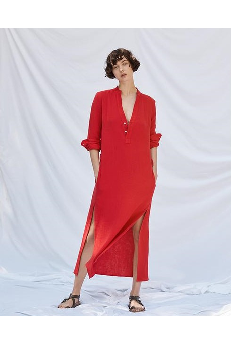 FRIEDA SHIRT DRESS (SANGRIA)