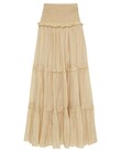 YASMINE TIERED SKIRT (SAND)