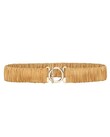 T BAR CLASP SILK BELT (CAMEL)