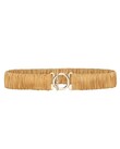 T BAR CLASP SILK BELT (CAMEL)