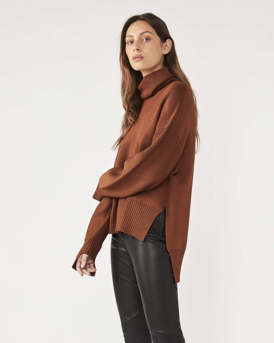 WINIFRED KNIT JUMPER (RUST)- CAMILLA AND MARC W20 Boxing Day Sale