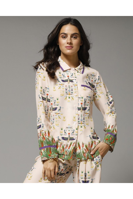 PENELOPE BUTTON UP SHIRT (EGYPTIAN GODDESS)