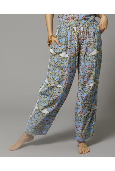 PENELOPE PLEAT PANT (BAROQUE ELEPHANT)