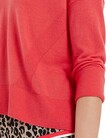 V NECK SWEATER (LIGHT RED)