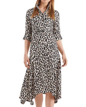 MIDI DRESS (LEOPARD PRINT)- MARC CAIN W20 Boxing Day Sale