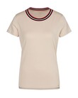 T SHIRT WITH KNITTED CUFFS (CUBAN SAND)