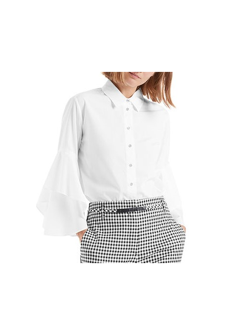 FLOUNCED BLOUSE (WHITE)