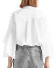 FLOUNCED BLOUSE (WHITE)