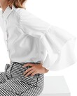 FLOUNCED BLOUSE (WHITE)