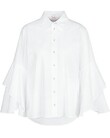 FLOUNCED BLOUSE (WHITE)