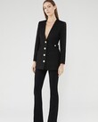 ELEANOR V NECK JACKET (BLACK)