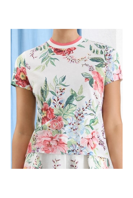 BELLITUDE FLORAL TEE (IVORY FLORAL)