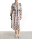 BELLITUDE LONG SHIRT DRESS (SNAKE)