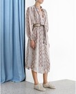 BELLITUDE LONG SHIRT DRESS (SNAKE)